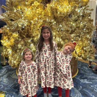 Disney Mickey Mouse Holiday Long Sleeve Skater Dress with Pockets | Hanna Andersson Disney Mickey Mouse Holiday Long Sleeve Skater Dress with Pockets | Hanna Andersson