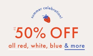 UP TO 50% OFF ALL RED, WHITE, BLUE & MORE