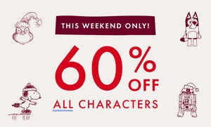60% OFF ALL CHARACTERS