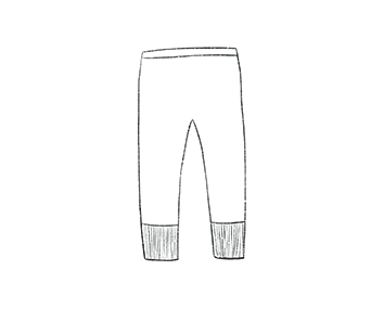 Line drawing of a baby pants