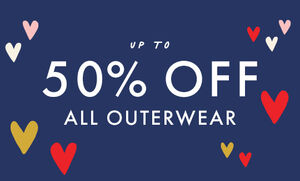 50% OFF OUTERWEAR. SHOP NOW.