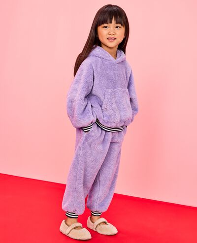 Marshmallow Fleece Hoodie in Viola - main