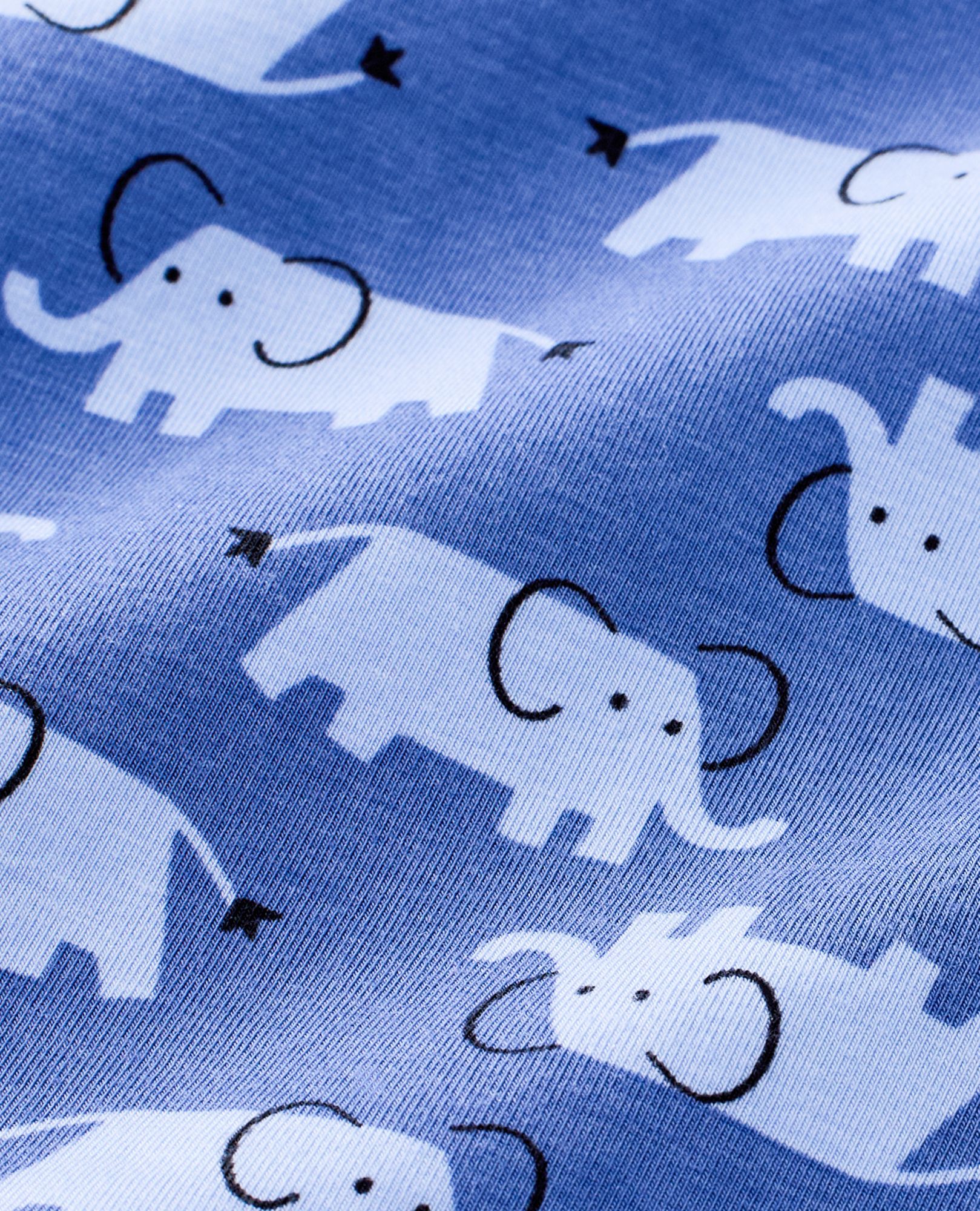 HannaSoft™ Pajama Set in Emma the Elephant on Dutch Blue - main