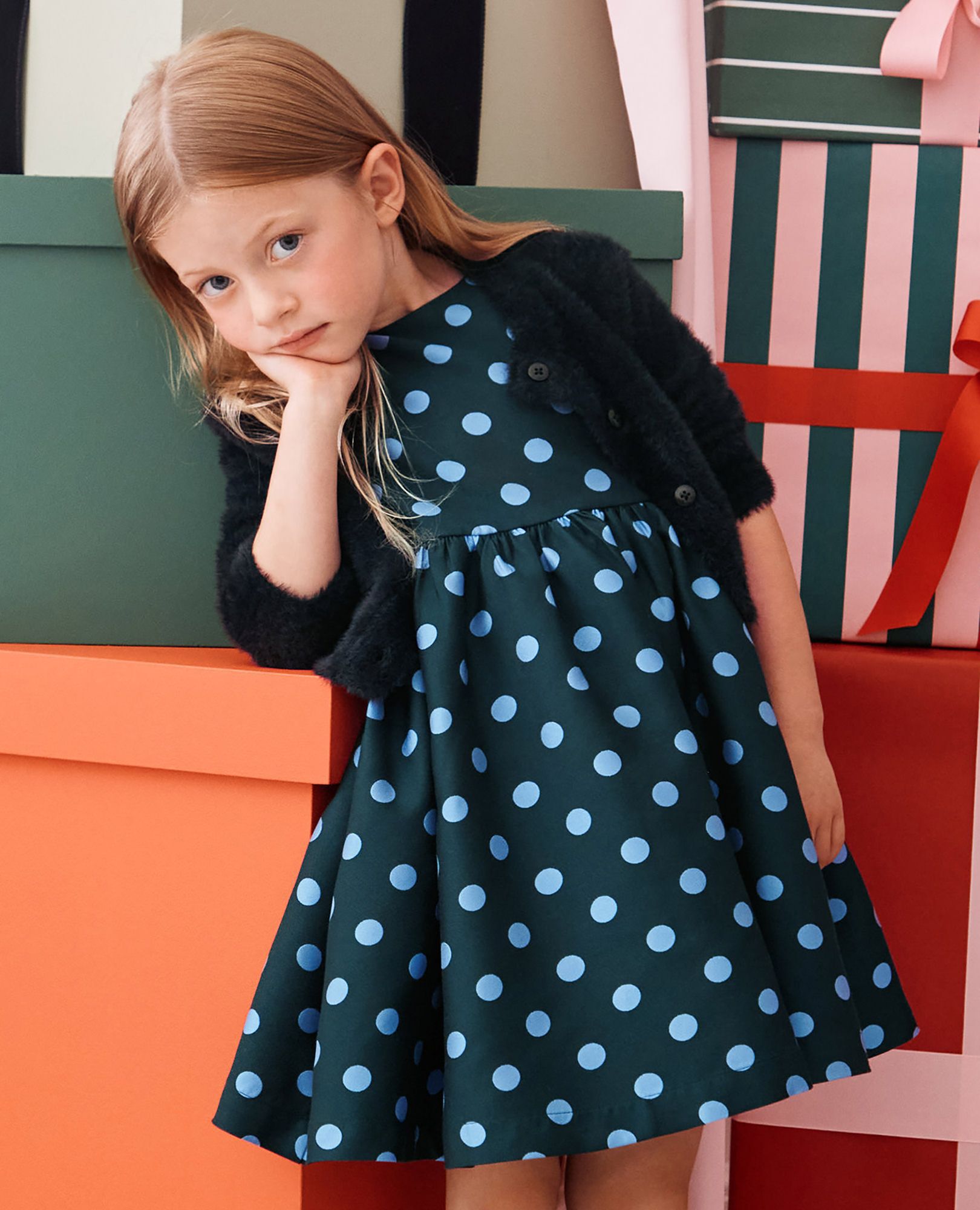Sleeveless Polka Dot Dress with Pockets | Hanna Andersson