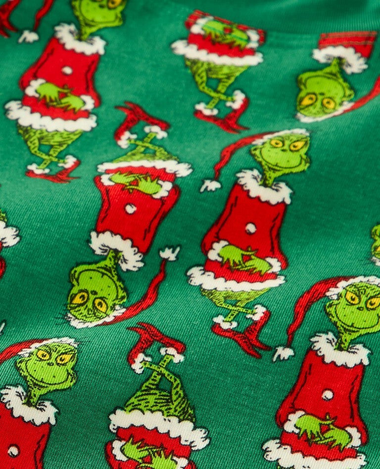 Kids Dr. Seuss Grinch Long John Pajama Set in HannaSoft™