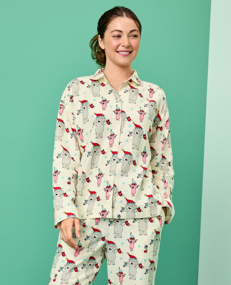 Elephant & Piggie Holiday Matching Family Pajamas in  - main