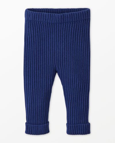 Baby Sweater Leggings in Navy Blue - main
