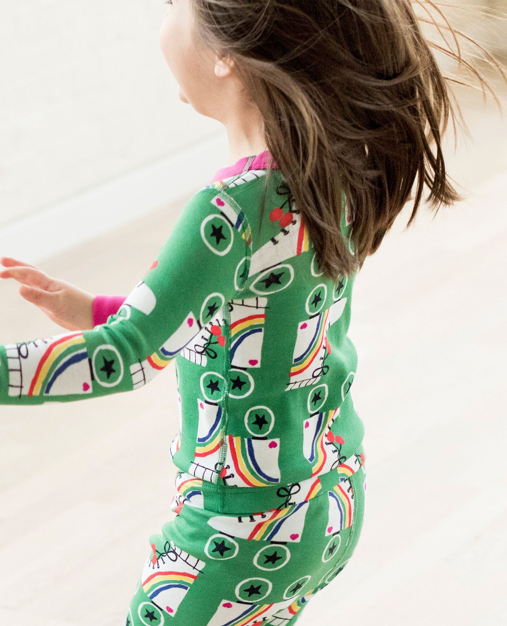Kids Long John Pajamas In Organic Cotton