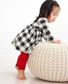 Baby Holiday Dress & Legging Set In Organic Cotton in Buffalo Plaid - main