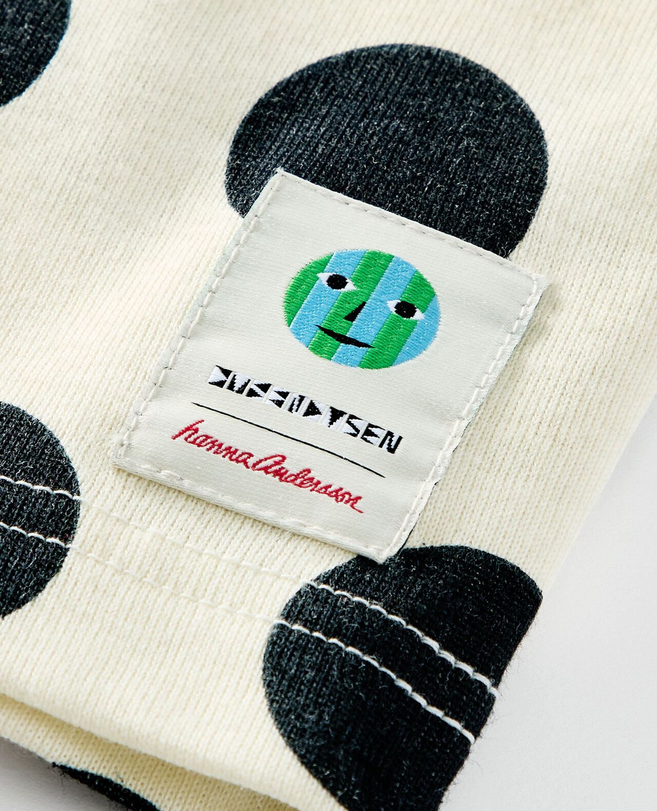 Dusen Dusen HannaJams⢠Pajama Set in Sweet Corn/Caviar Dots - main