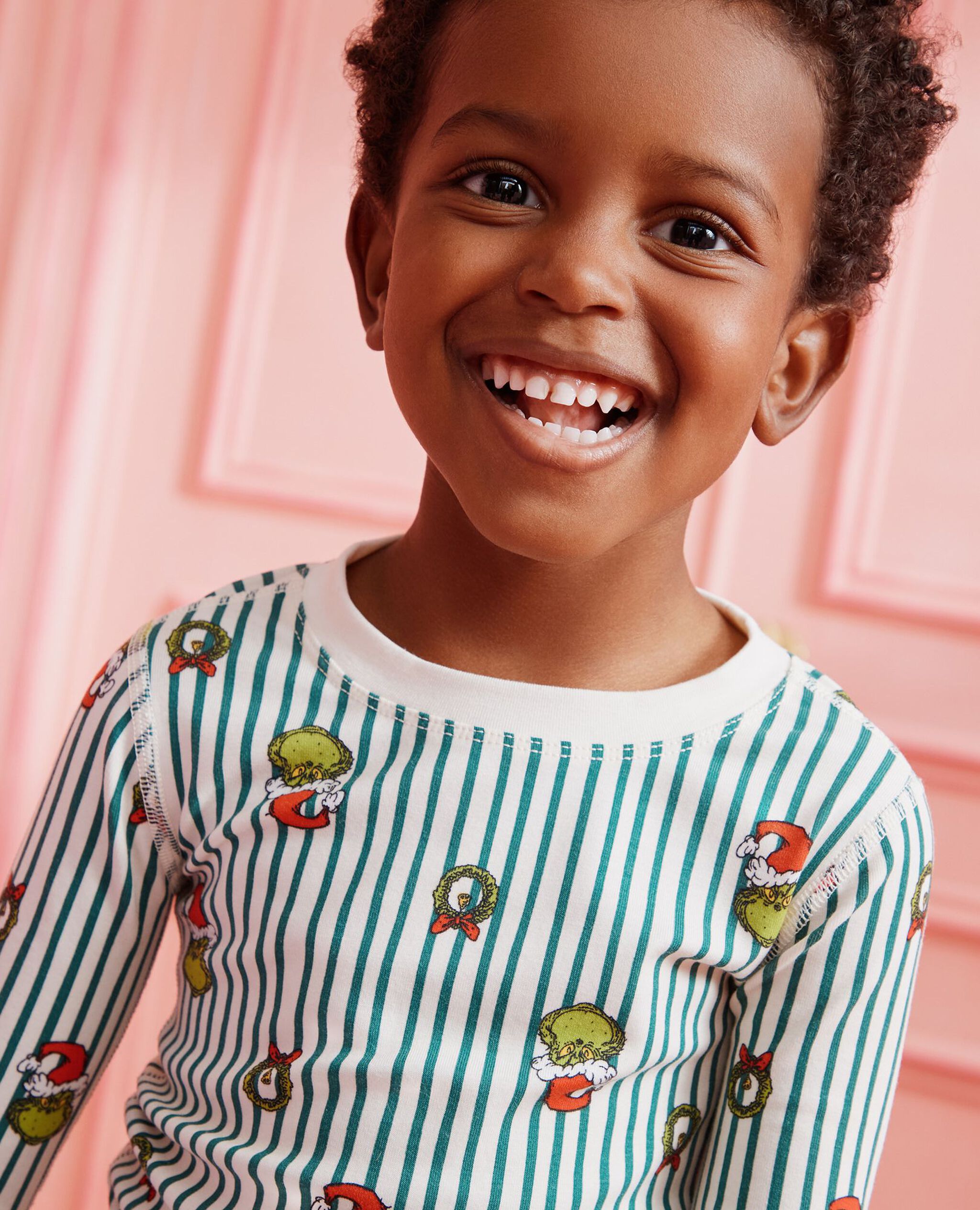 Dr. Seuss Grinch HannaSoft™ Stretch Pajama Set in Grinch Stripes - main