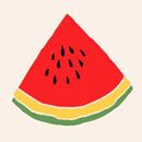 HannaJams™ Pajama Set in Red Watermelon Slices - swatch