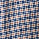 Holiday Ruffle Flannel Pajama Set in Blue Checkered Plaid - swatch