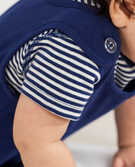 Baby Bodysuit In Organic Cotton in Navy Blue - main