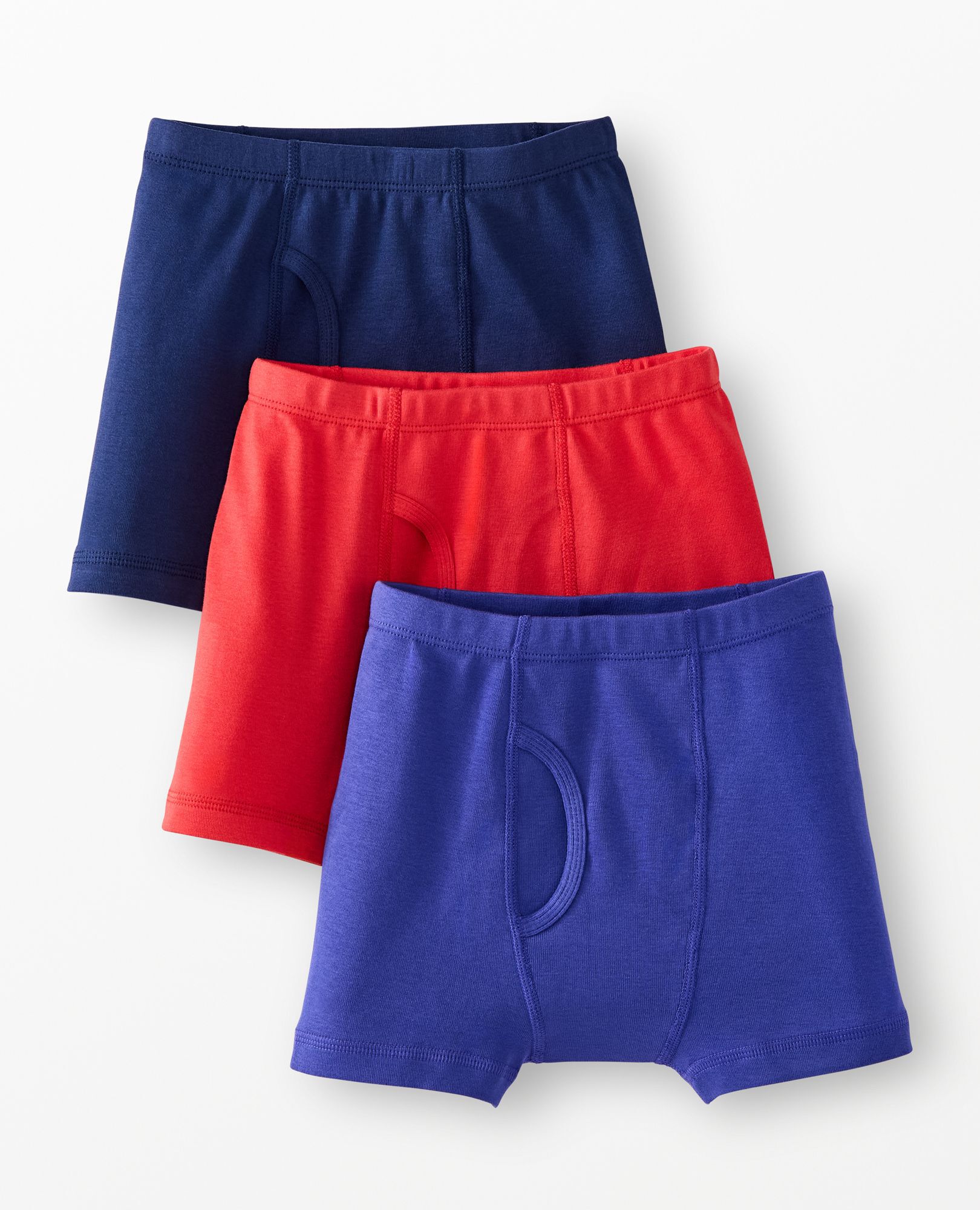 3-Pack Organic Cotton Boxer Briefs in Boys Solid 3PK - main
