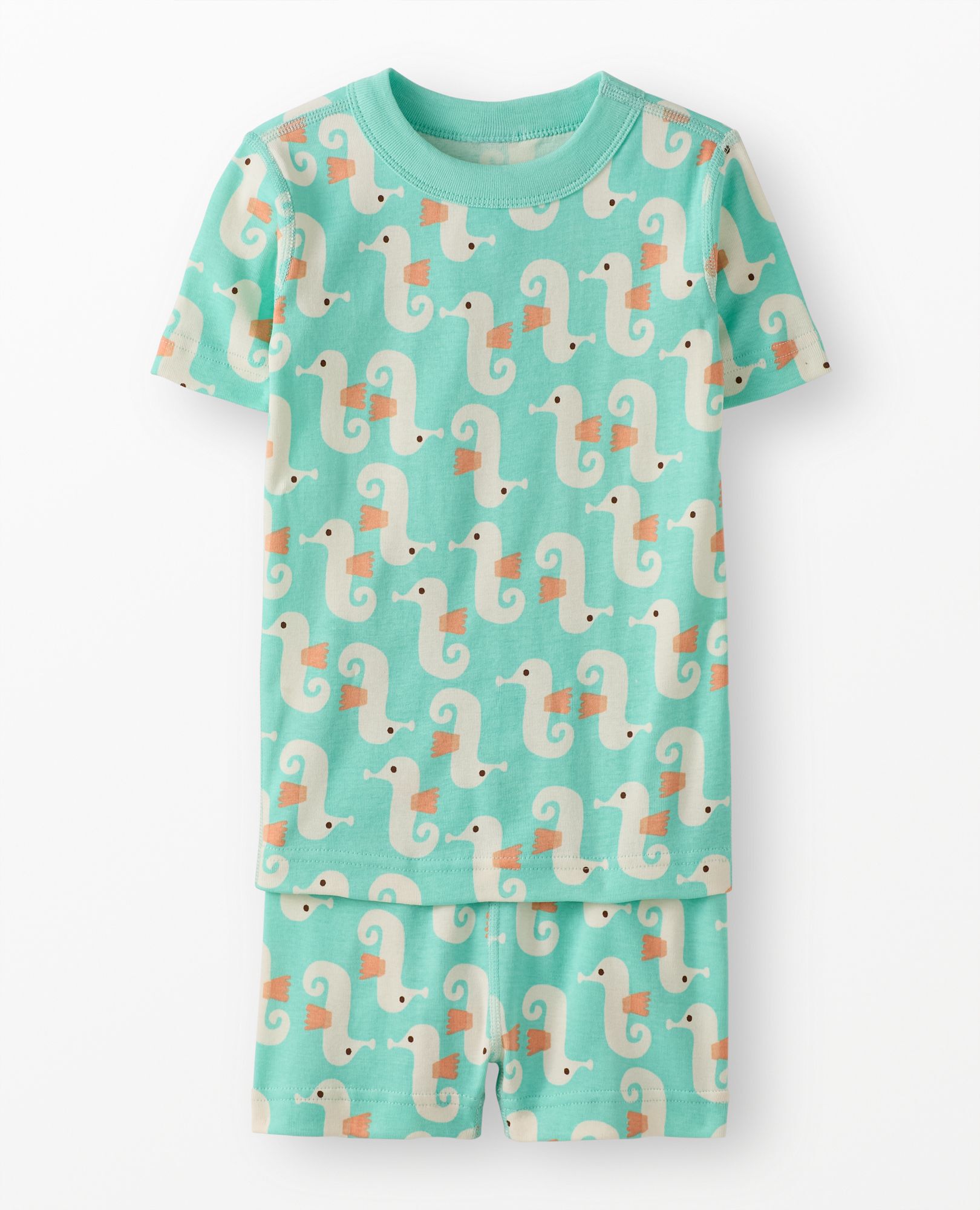 HannaJams™ Pajama Set in Seahorse on Opal - main