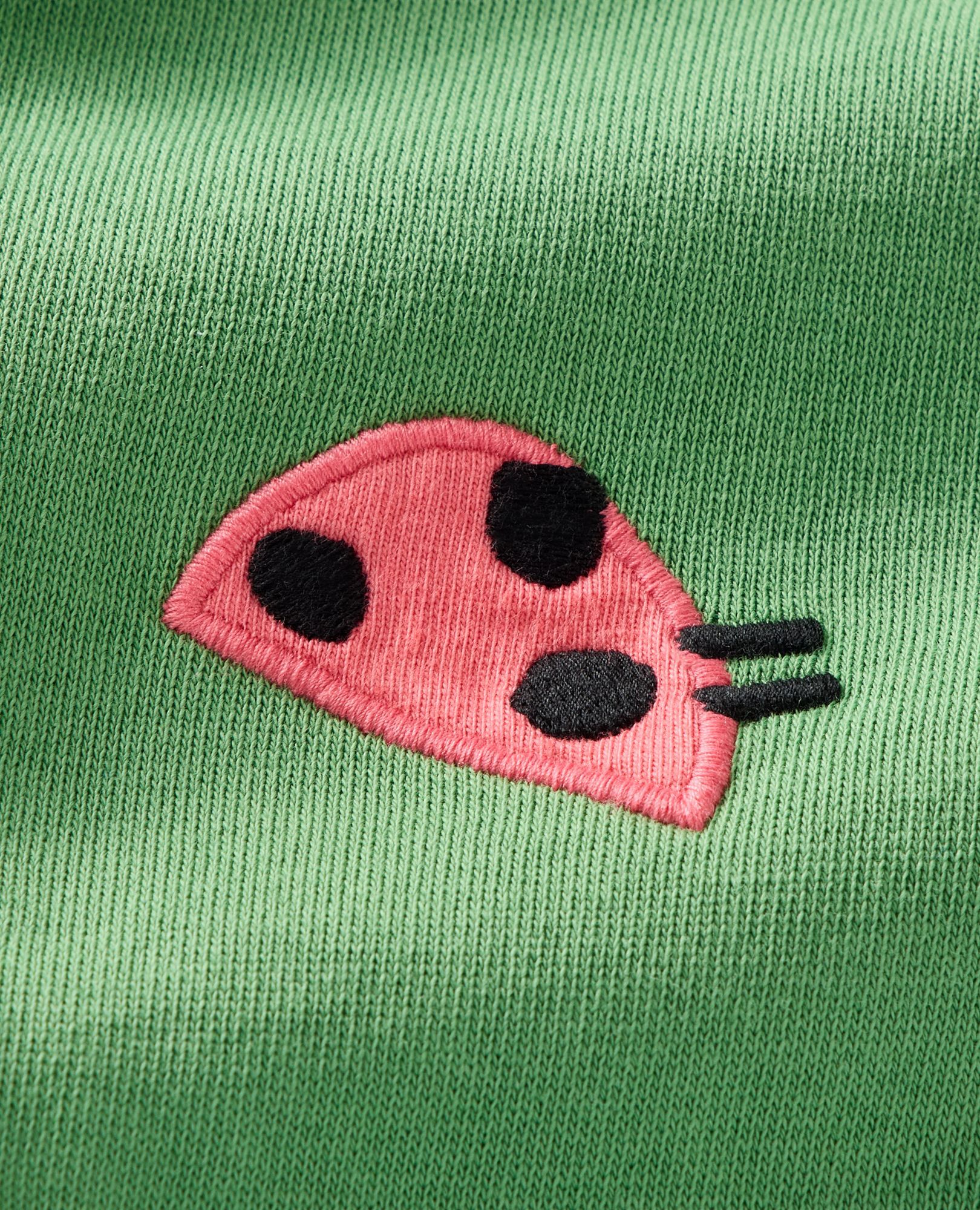 Baby French Terry Sweatshirt & Sweatpants Set in Lucky Ladybugs - main