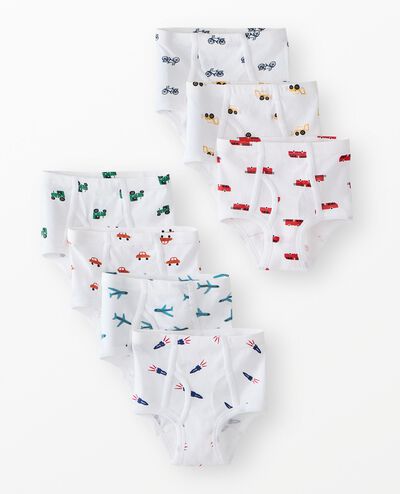 7-Pack Organic Cotton Classic Briefs in Boys Vehicle Print 7PK - main