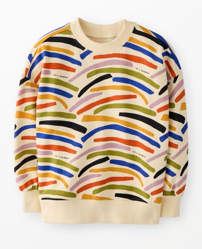 Oversized French Terry Sweatshirt in I Am A Rainbow - main