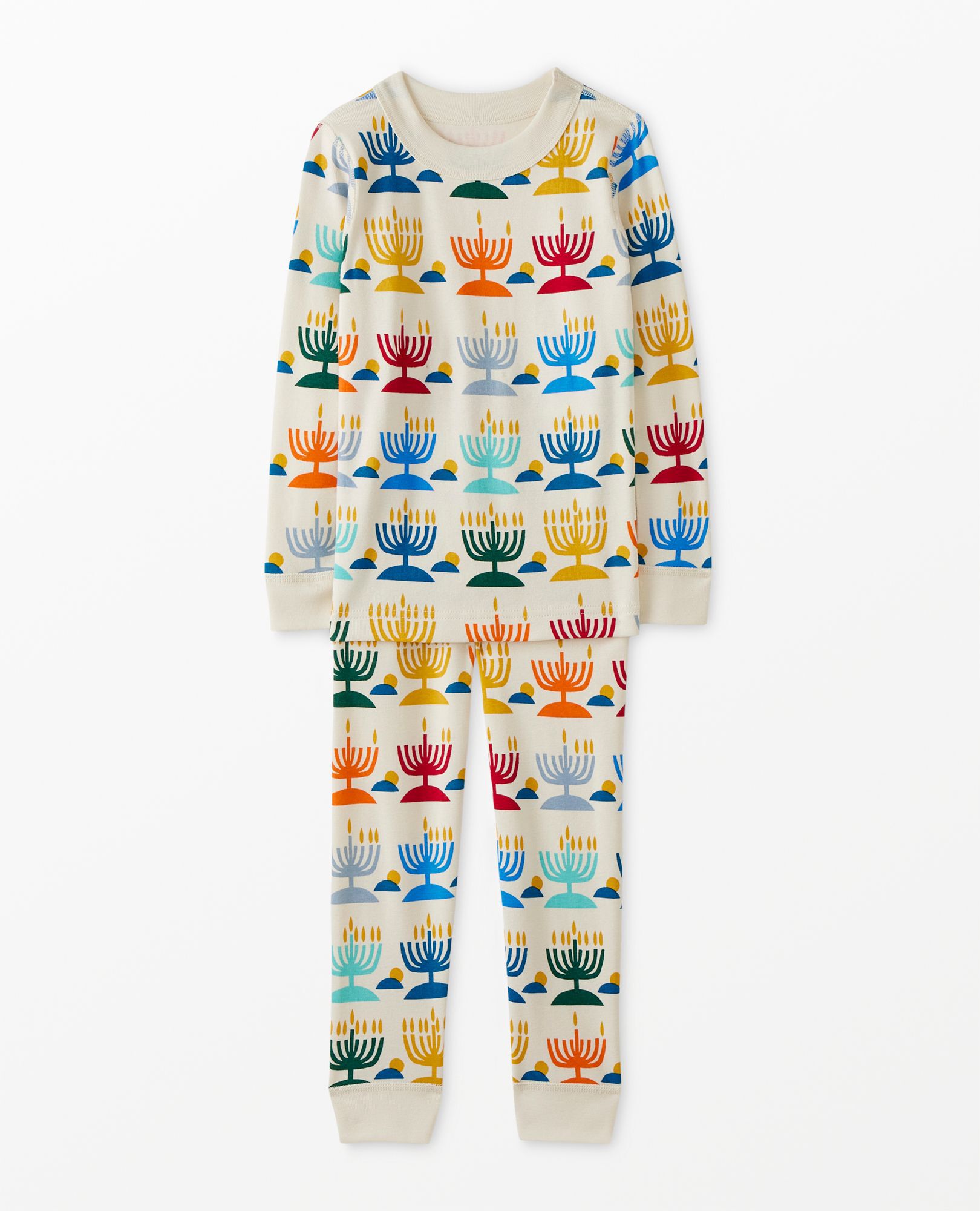 Kids Holiday Long John Pajama Set