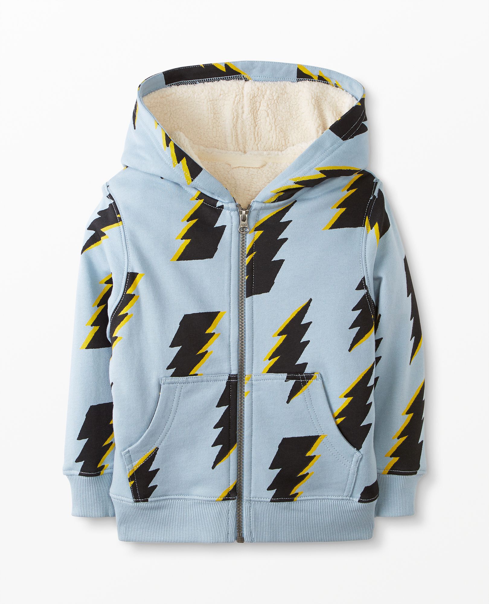 Shearling lined hoodie discount