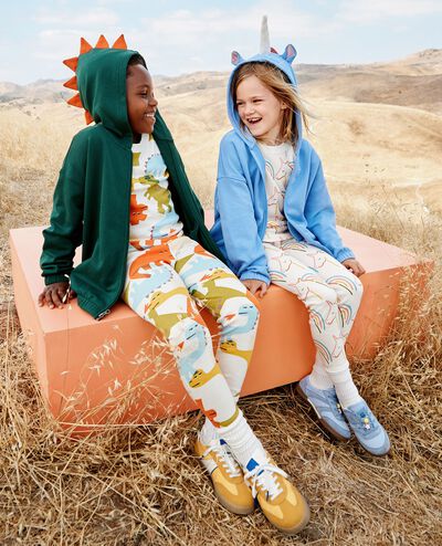 Halloween French Terry Hoodie in Fancy Unicorn - main