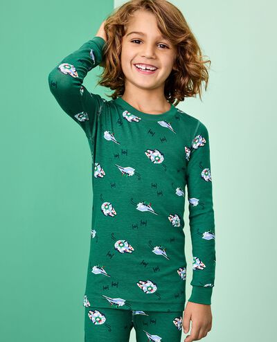 STAR WARS™ Holiday HannaSoft™ Stretch Pajama Set in Star Wars Ships - main