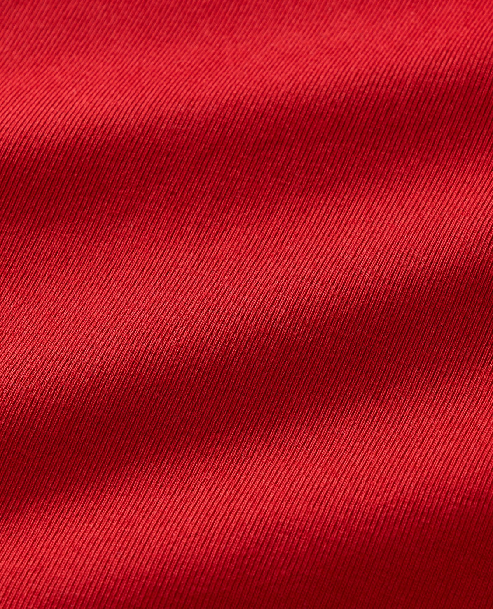 Adult Long John Pajama Top in Scarlet Red - main