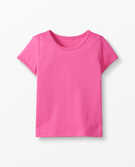 Bright Basics Tee In Pima Cotton in Power Pink - main