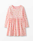 Long Sleeve Print Pocket Dress in Petal Pink - main