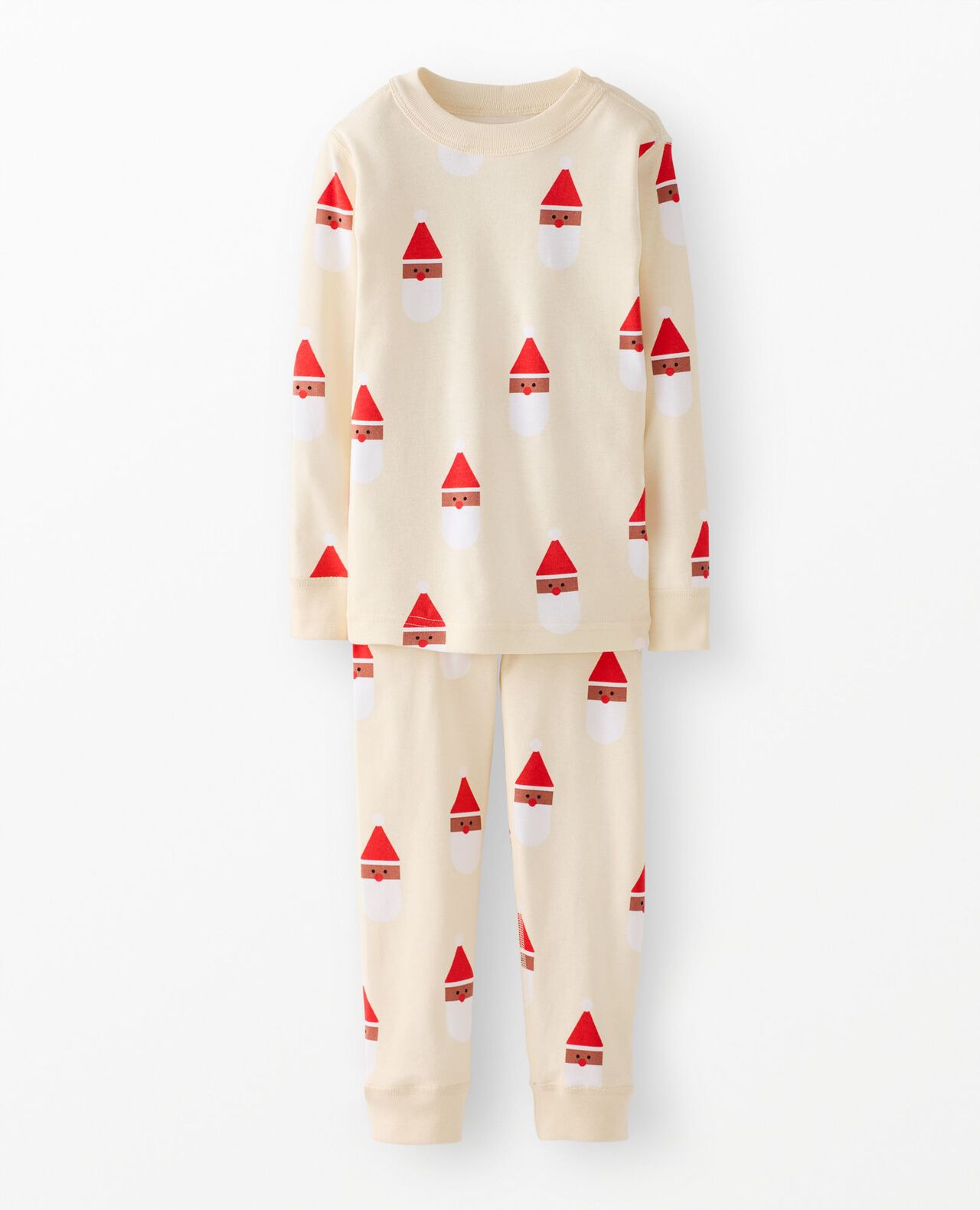Holiday HannaJams™ Pajama Set in Scandi Santa on Almond Oil - main
