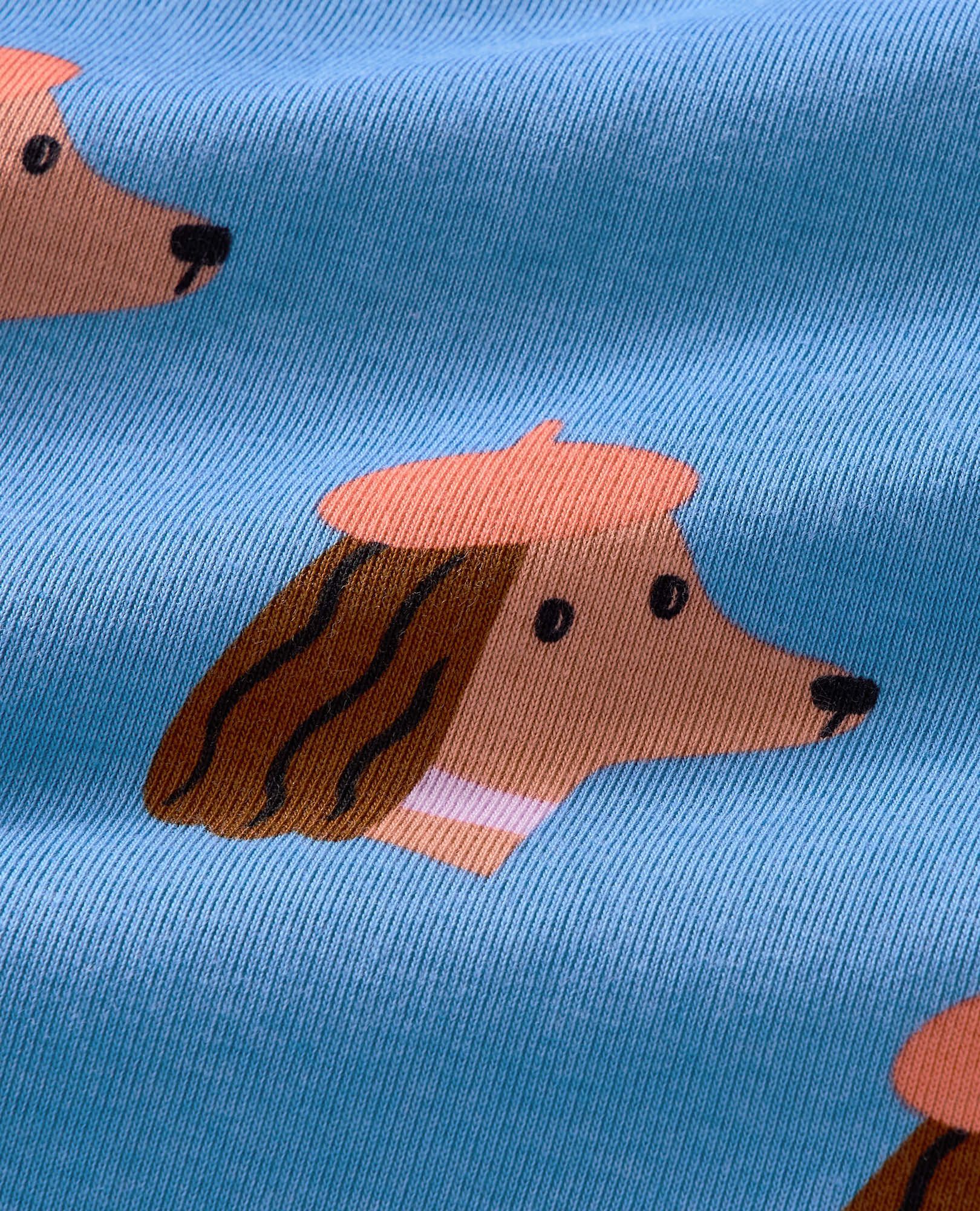 HannaJams™ Pajama Set in Bruno on Horizon Blue - main