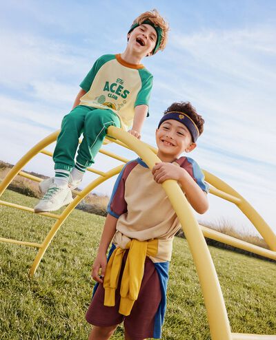 Raglan Sleeve Graphic T-Shirt in The Aces Club - main