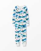 Long John Pajamas In Organic Cotton in Ski Slope - main
