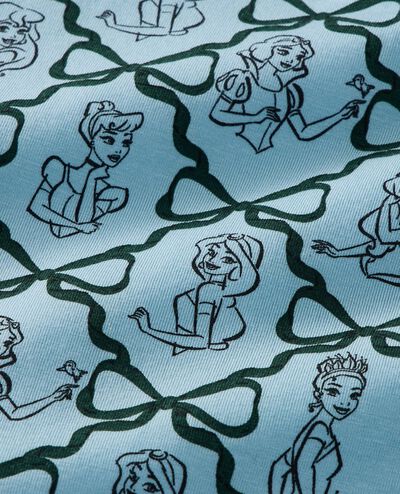 Disney Princess Holiday HannaSoft™ Stretch Sleeper in Princess Bows - Blue - main