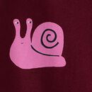 KU BKB Printed Crewneck in Snail on Cherry Lacquer - swatch