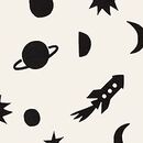 HannaJams™ Pajama Set in Universe on Ecru - swatch