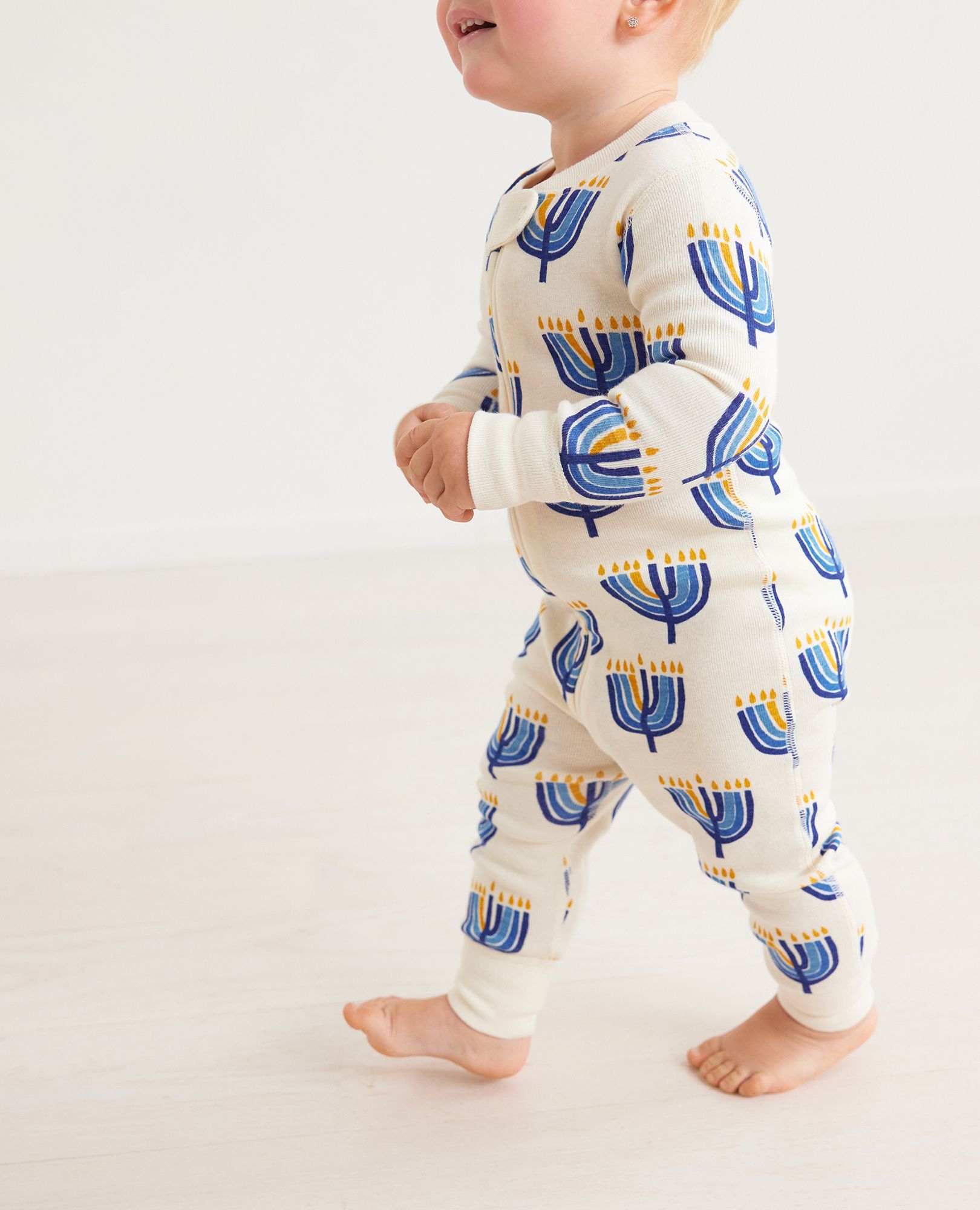 Holiday Print Baby Zip Sleeper
