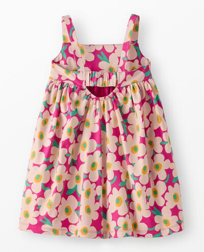 Sleeveless Back Cut Out Dress with Pockets in Bold Poppy - main