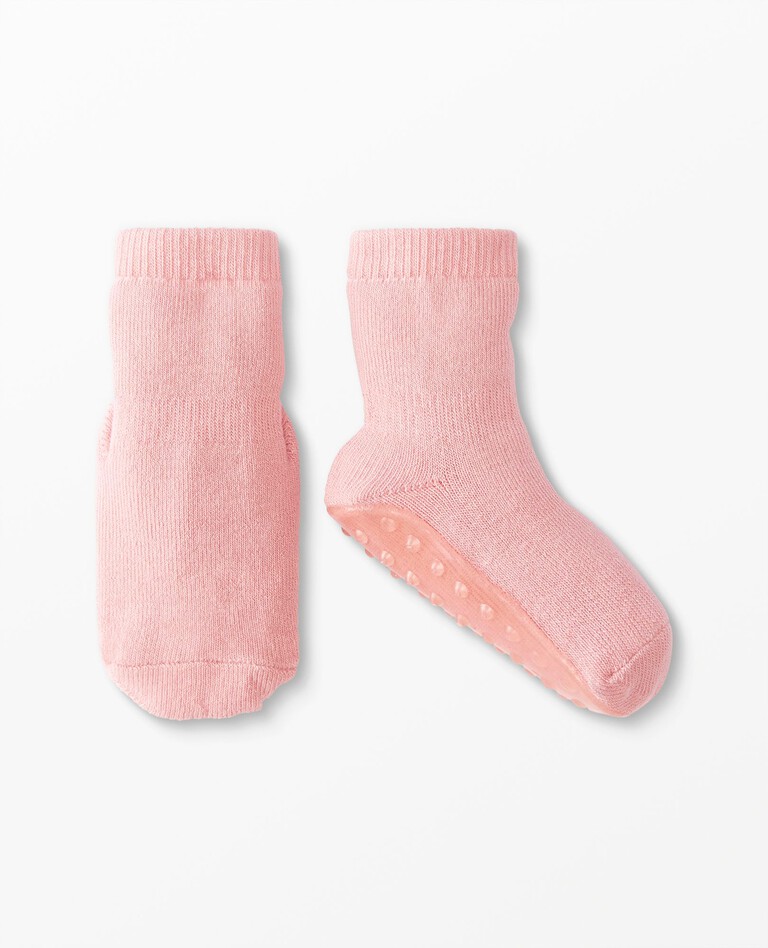 Baby Swedish Grip Sock Slipper in Blush Pink - main