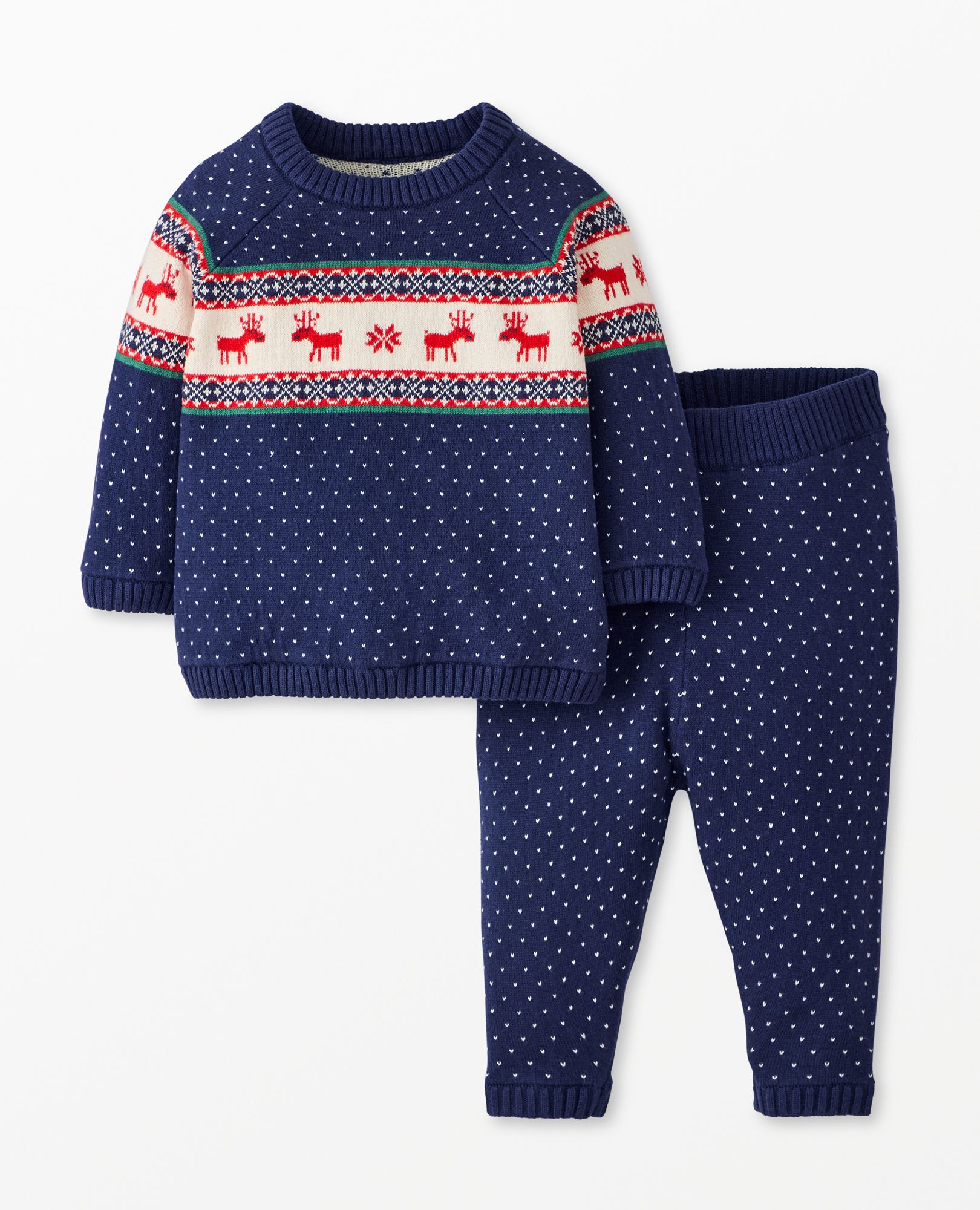Baby Holiday Sweater Leggings Set