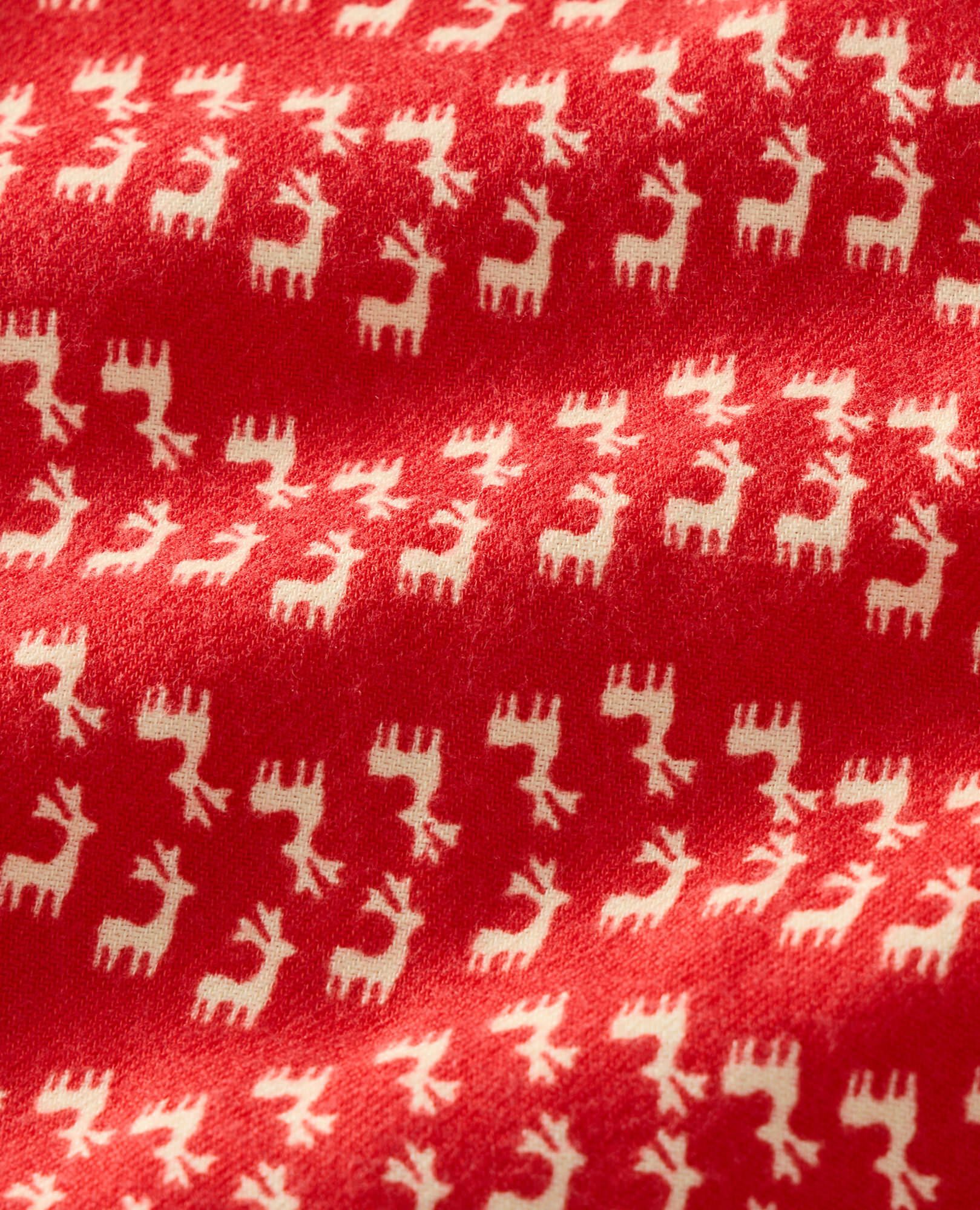 Holiday Flannel Pajama Set in Flying Dear Deer - main