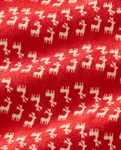 Holiday Flannel Pajama Set in Flying Dear Deer - main