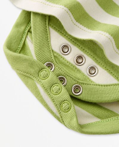 Baby Sleeveless Skirted Bodysuit in Leaf Green/Ecru - main