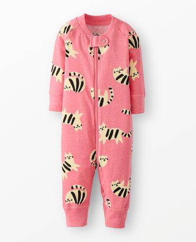 HannaJams™ Sleeper in Playful Cats on Strawberry Ice - main