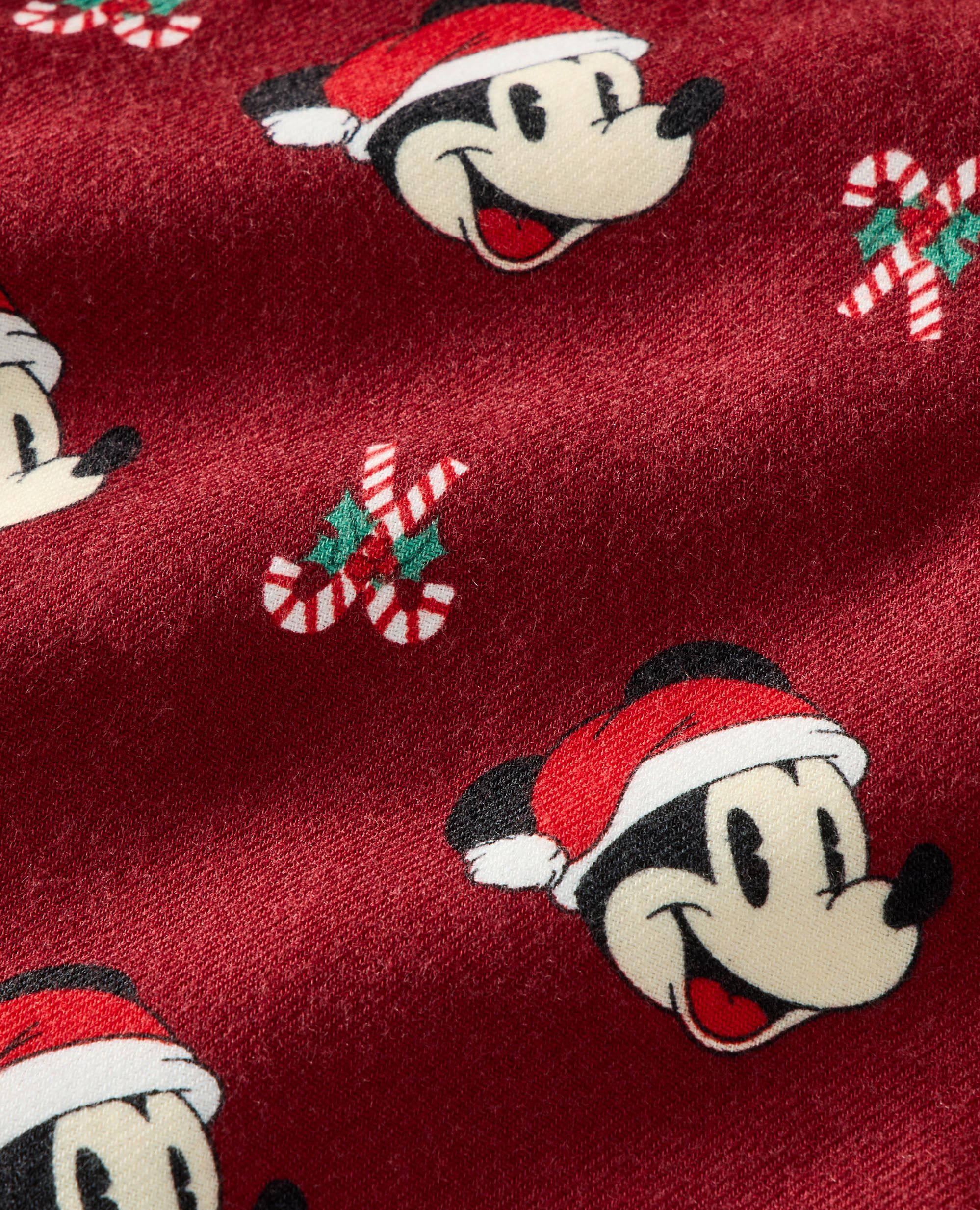 Disney Mickey Mouse Holiday Flannel Dog Bandana in Mickey Candy Cane - main