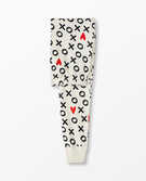 Adult Unisex Long John Pant In Organic Cotton in Hugs and Hearts - main