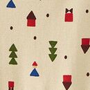 Holiday HannaJams™ Pajama Set in Forest Gnomes on Almond Oil - swatch