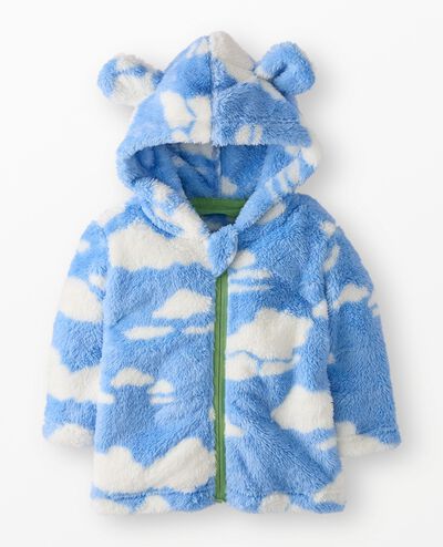 Baby Dusen Dusen Marshmallow Fleece Jacket in Dusen Dusen Sky - main
