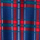 Adult Holiday Long John Pajama Set in Navy Plaid - swatch